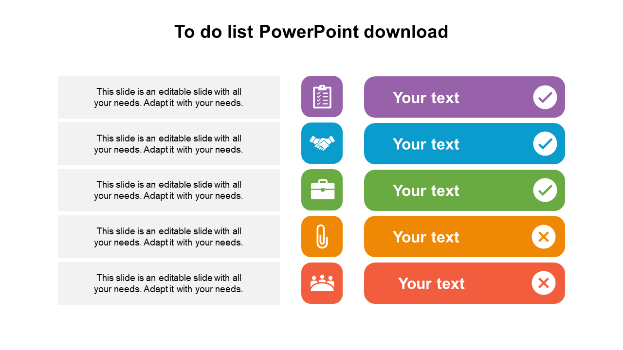 Editable To Do List PowerPoint Download